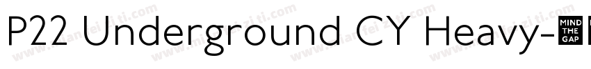 P22 Underground CY Heavy字体转换